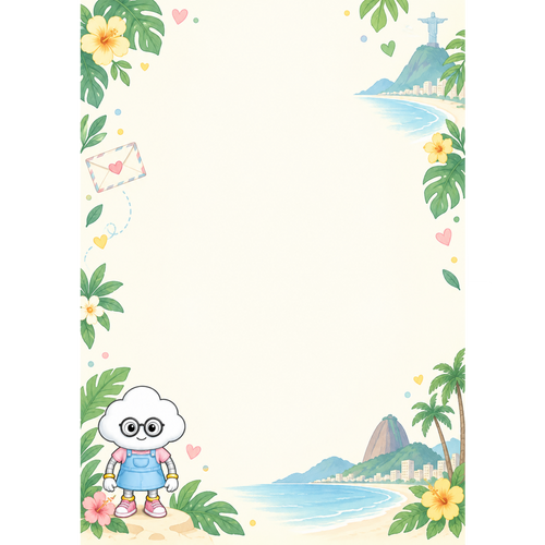 LETTER FROM LUMA Briefpapier-Set – „AUS BRASILIEN“