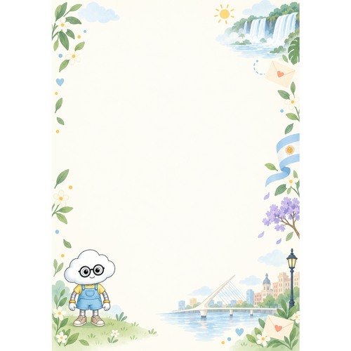LETTER FROM LUMA Briefpapier-Set – „FROM ARGENTINA“