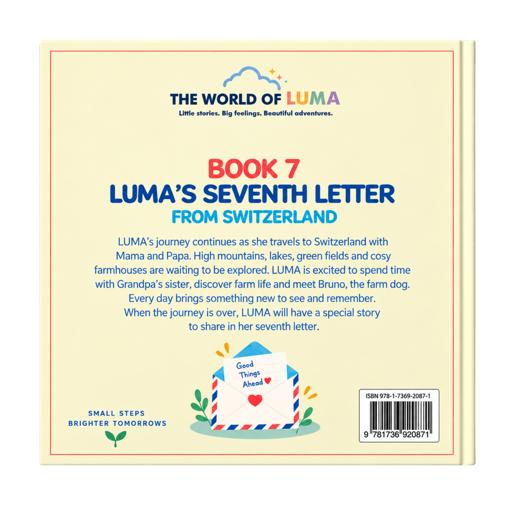 LUMA’S SEVENTH LETTER FROM SWITZERLAND BOOK 7