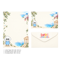 LETTER FROM LUMA Letter Writing Set – “FROM GREECE” (5 Sheets + 5 Envelopes)