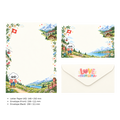 LETTER FROM LUMA Letter Writing Set – “FROM SWITZERLAND” (5 Sheets + 5 Envelopes)