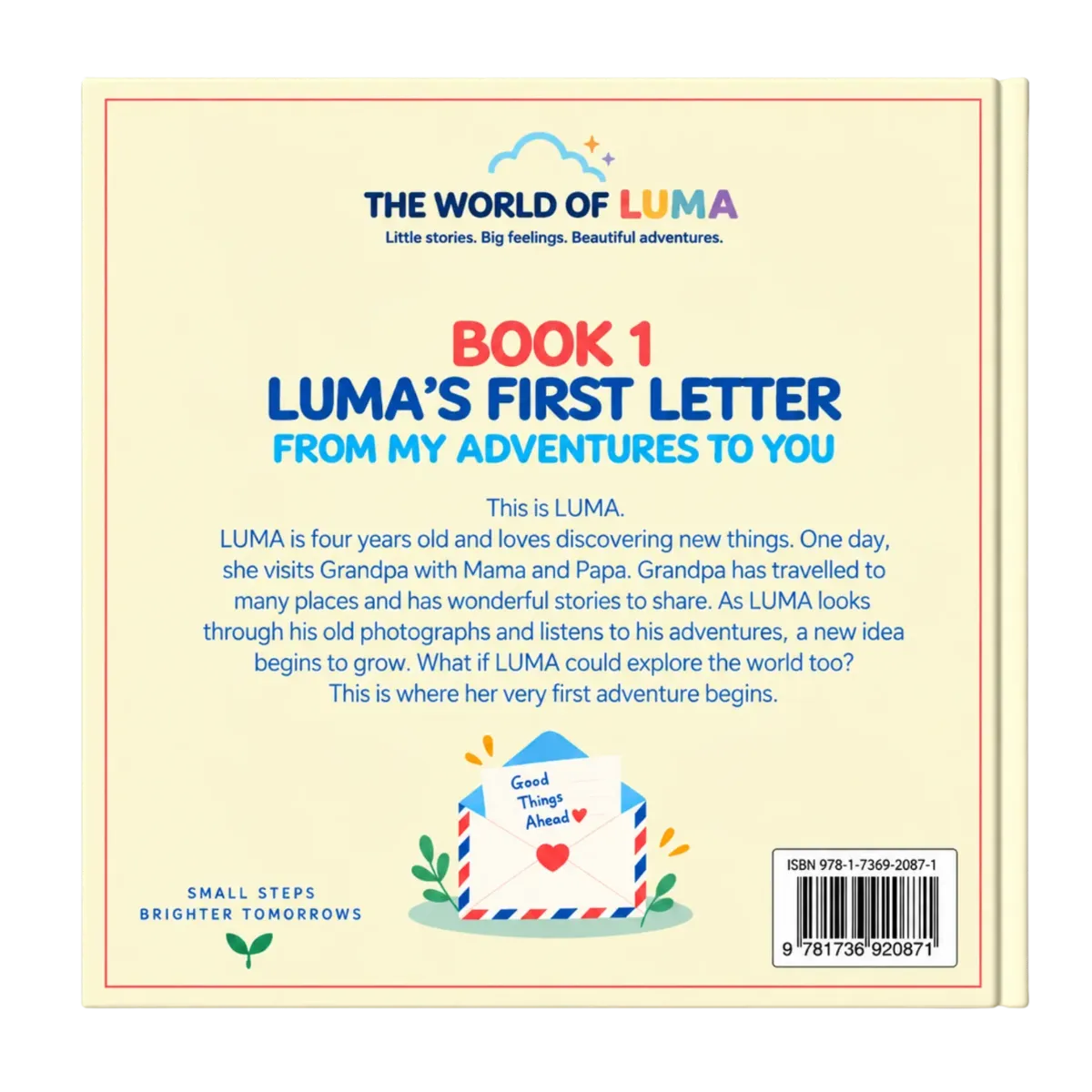 LUMA’S FIRST LETTER FROM MY ADVENTURES TO YOU BOOK 1