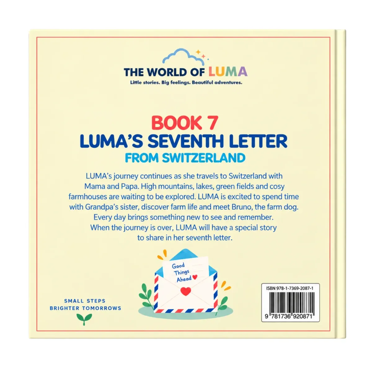 LUMA’S SEVENTH LETTER FROM SWITZERLAND BOOK 7