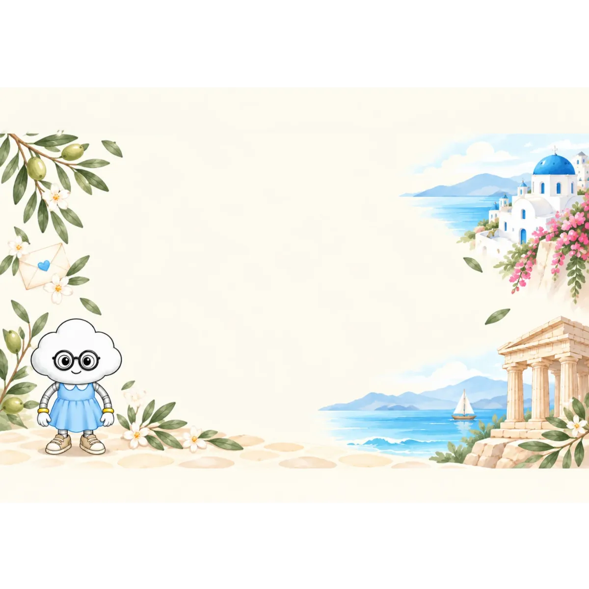 LETTER FROM LUMA Letter Writing Set – “FROM GREECE”